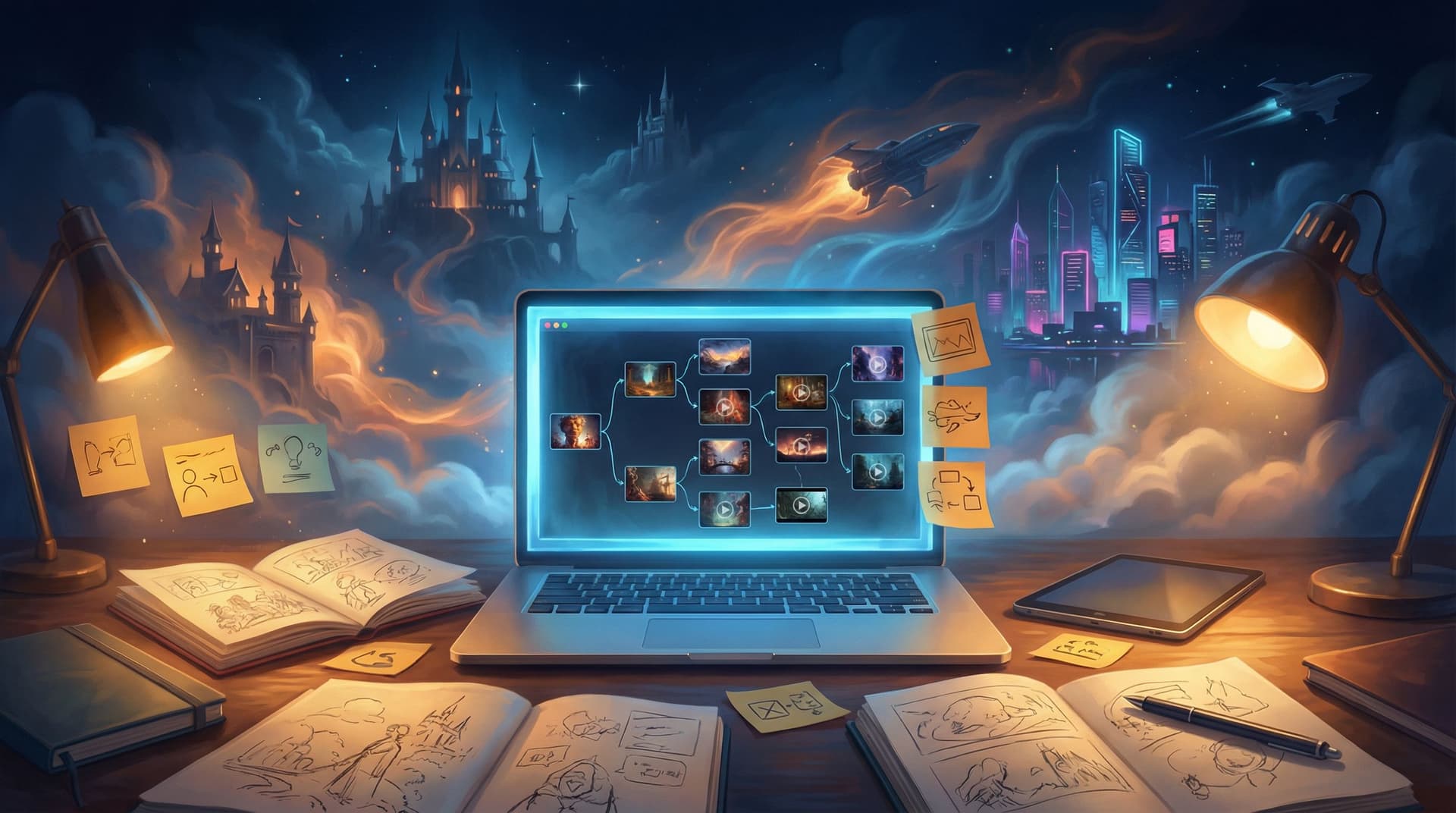 Show, Don’t Tell: Using AI Images and Short Video Loops to Pace Your Questas Story Beats