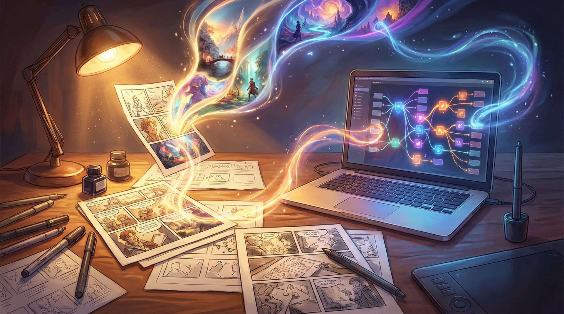 From Comic Panels to Playable Paths: Turning Visual Storyboards into Questas Adventures