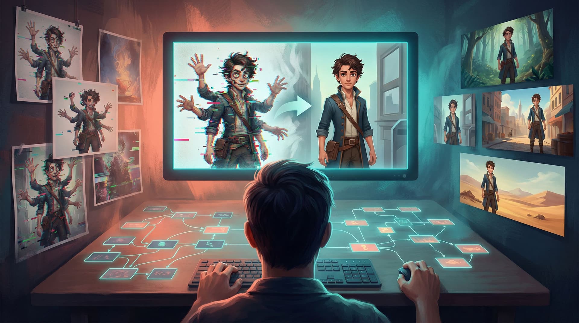 AI Art Pitfalls and Fixes: Keeping Your Questas Visuals On-Model, On-Brand, and Not Weird