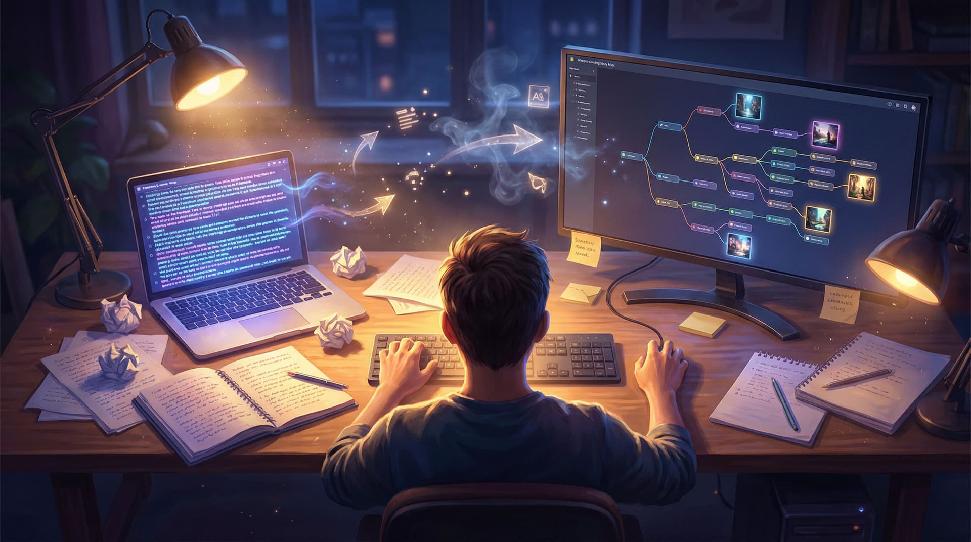 From Prompt Chaos to Polished Quest: A Practical Workflow for Outlining Branching Stories with AI