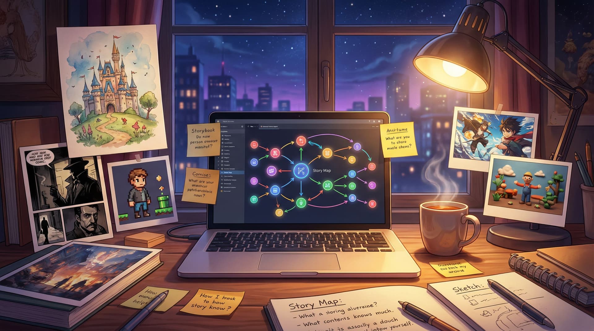 AI Visual Storytelling for Non-Artists: A Practical Style Cookbook for Your First 10 Questas Worlds