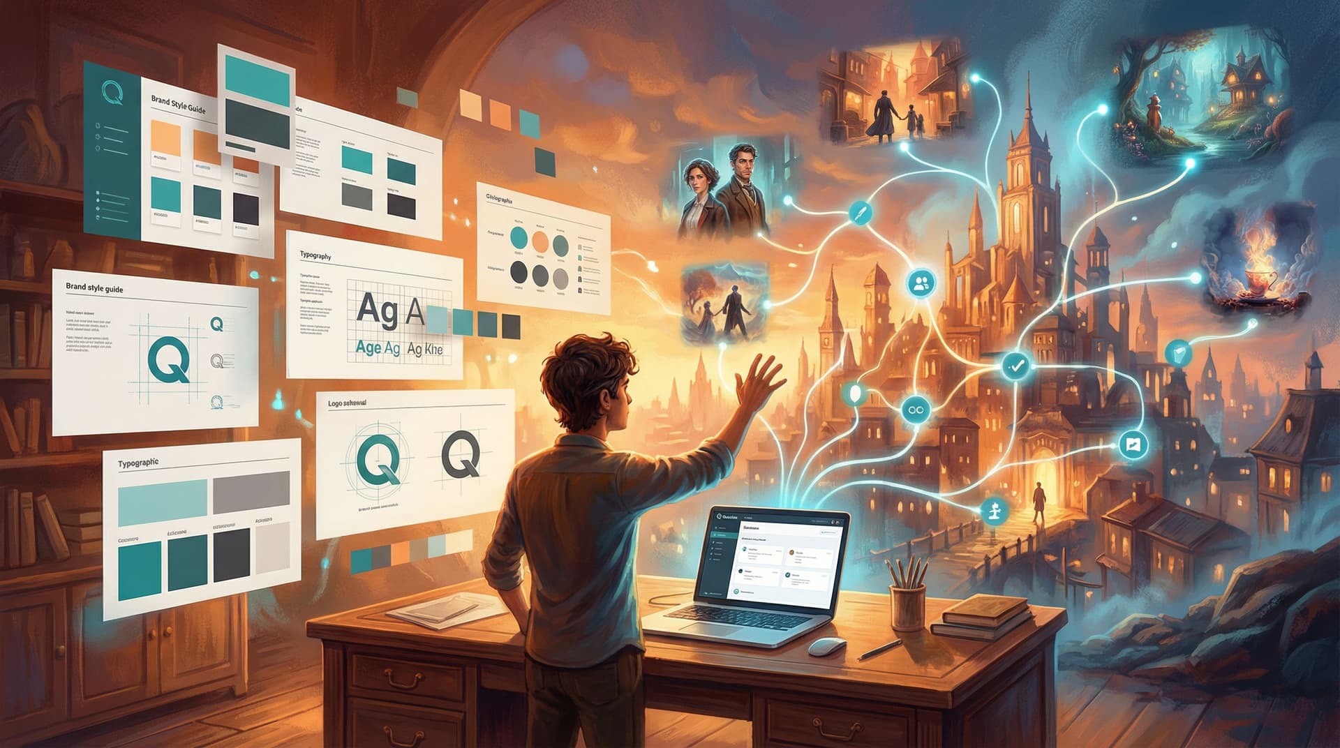 From Brand Guidelines to Story Bible: Translating Visual Identity Systems into Questas-Ready Worlds