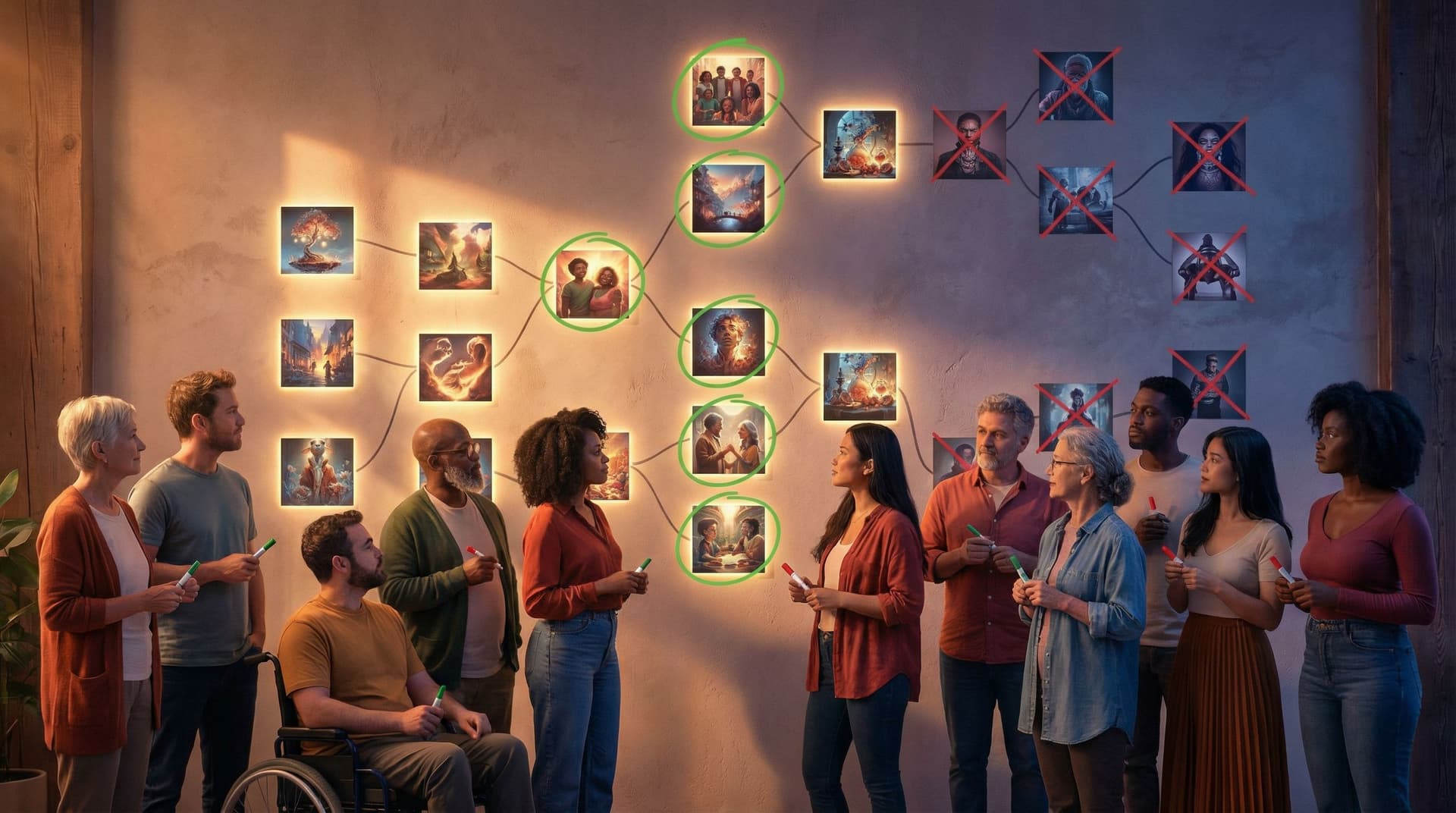 AI Visual Etiquette: Avoiding Tropes, Stereotypes, and Overload in Image-Heavy Questas Stories