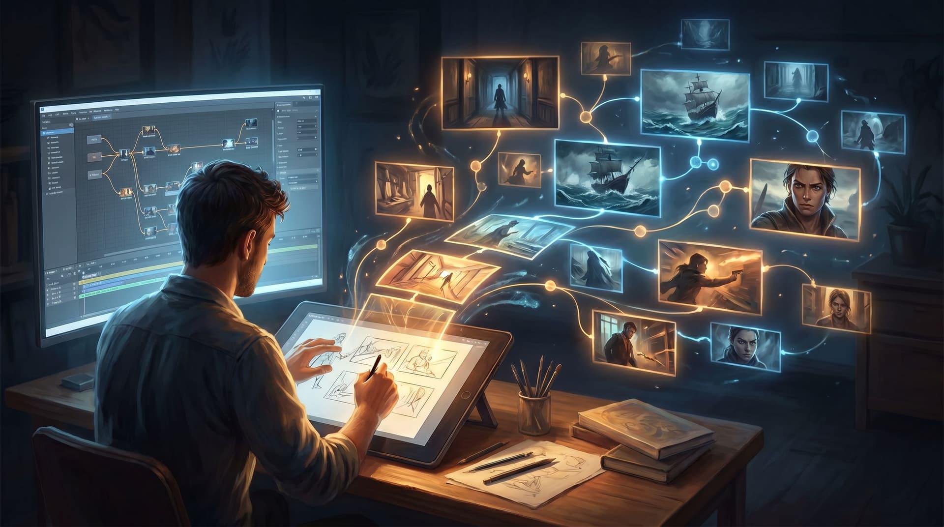 Storyboard to Screen: Using AI-Generated Micro-Video to Pace Tension and Reveal in Your Questas