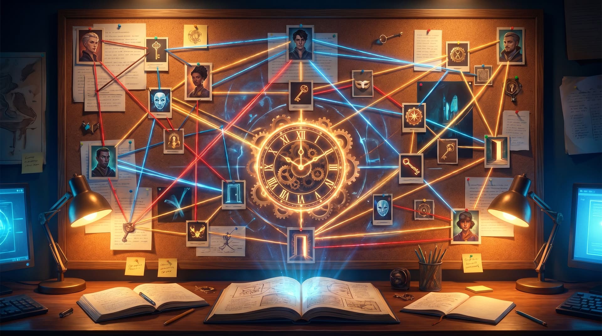 The Tangled Timeline: Techniques for Keeping Branching Questas Plots Coherent When Players Jump Across Perspectives