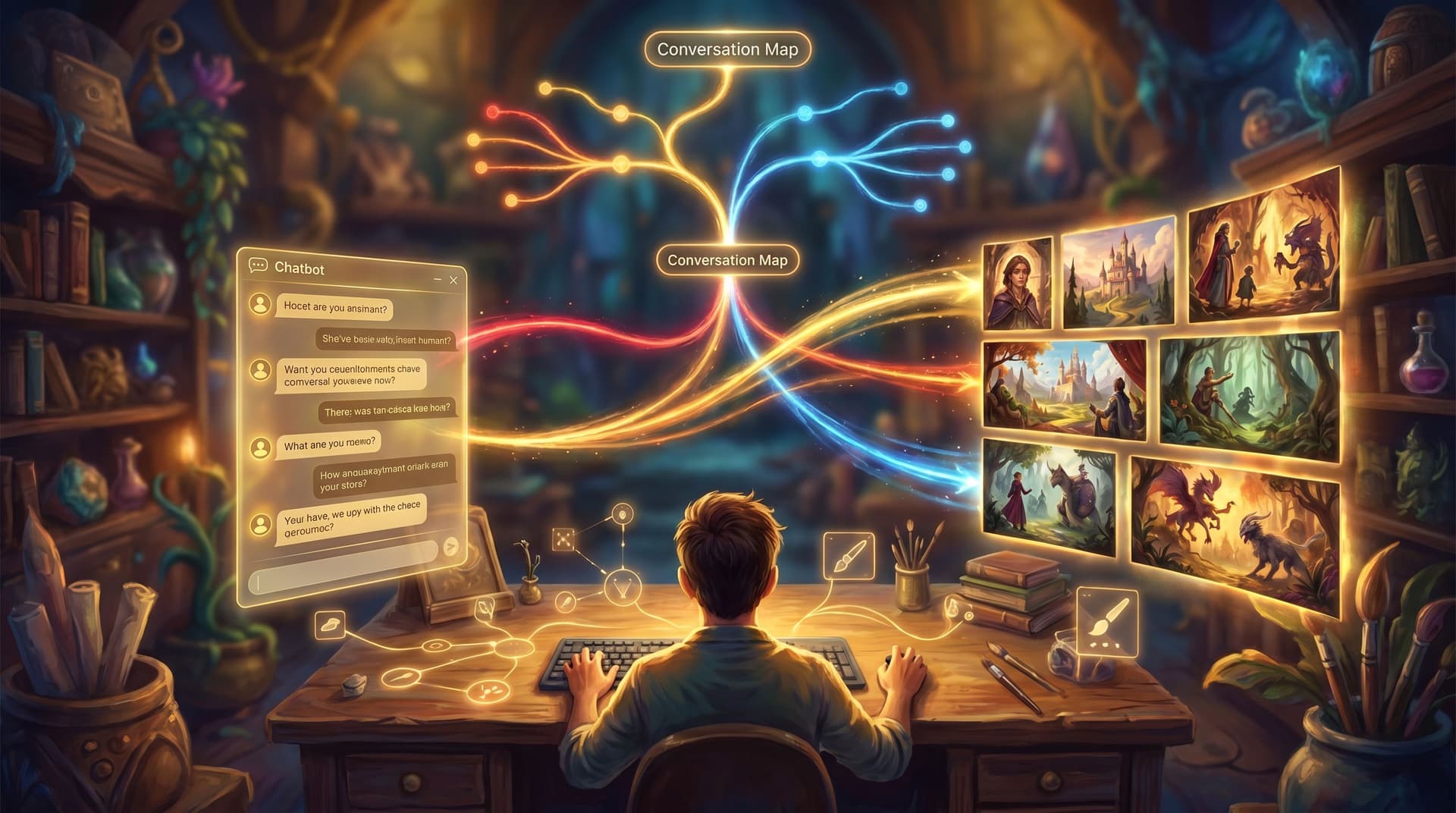 From Chatbot to Quest Guide: Turning Conversational Flows into Visual, Branching Questas Experiences