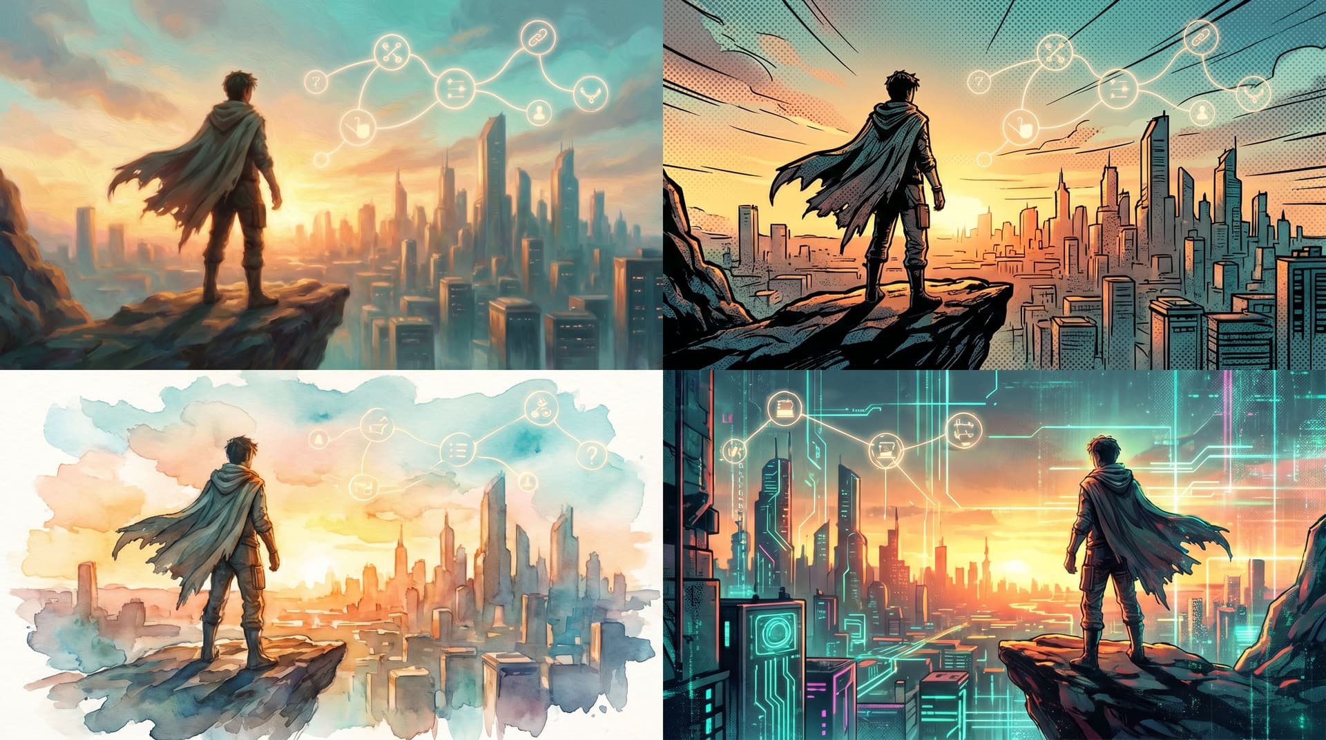 AI as Mood Mixer: Blending Multiple Image Styles into One Cohesive Questas World